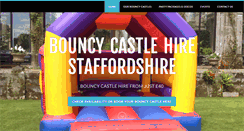 Desktop Screenshot of bouncycastlehirestaffordshire.com